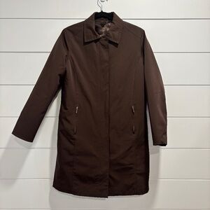 Eddie Bauer brown jacket with removable liner size M (read description)
